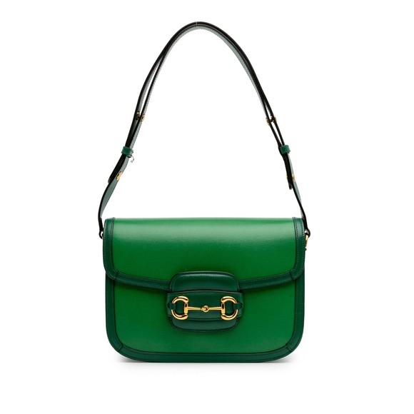 Pre-Loved Gucci Small Leather Horsebit 1955 Shoulder Bag - Picture 1 of 11